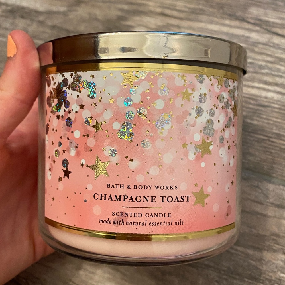 Large Bath & Body Works Champagne Toast Scented Candle